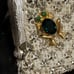 Vintage Glass Frog Coin Purse, Vintage Mini Rhinestone Kiss Lock Change Purse