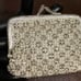 Vintage Glass Frog Coin Purse, Vintage Mini Rhinestone Kiss Lock Change Purse