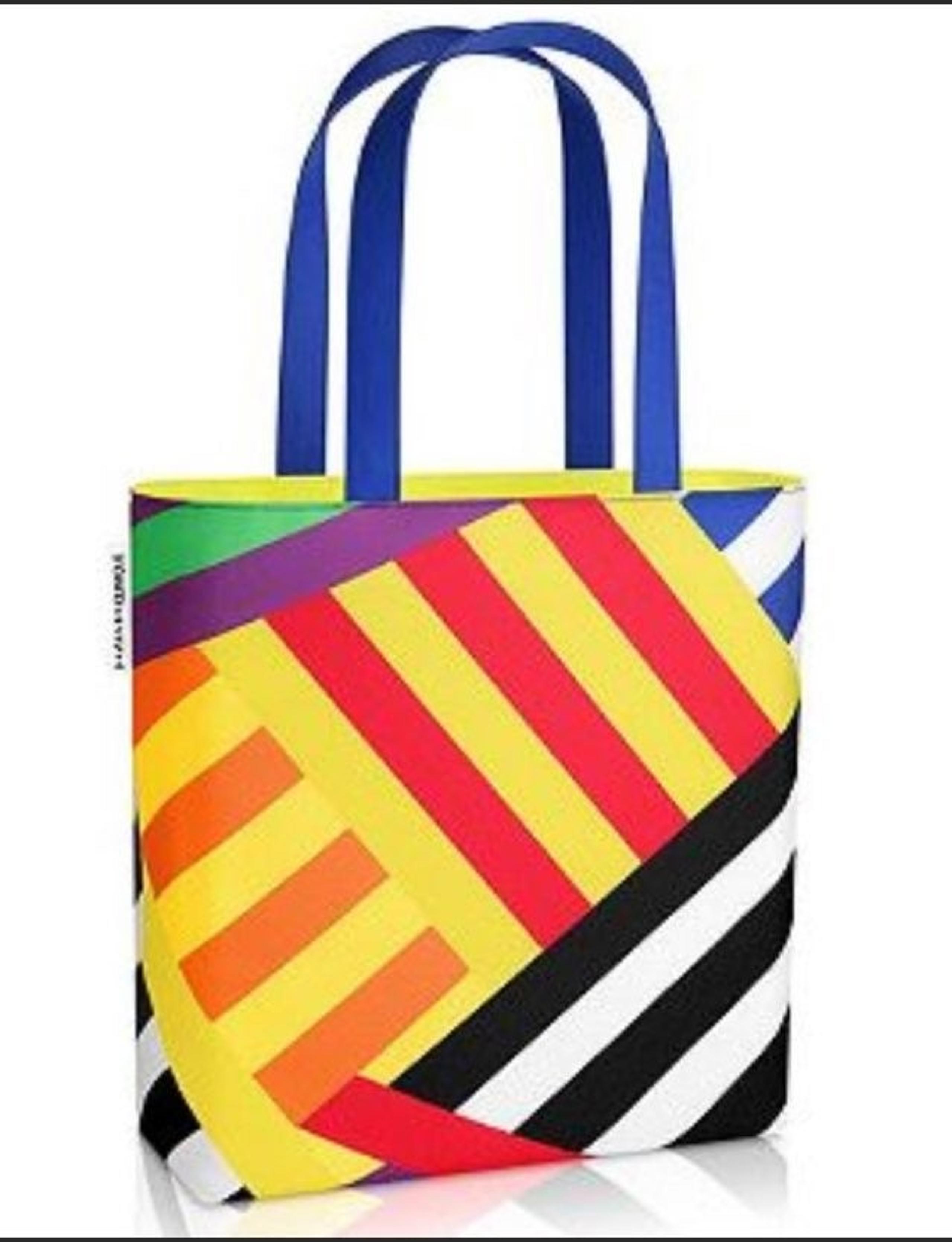 Clinique Colorful Colorblock Tote