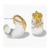 195 Alexis Bittar Liquid Vine Lucite Small Hoop Earrings