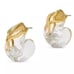 195 Alexis Bittar Liquid Vine Lucite Small Hoop Earrings