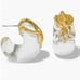 195 Alexis Bittar Liquid Vine Lucite Small Hoop Earrings