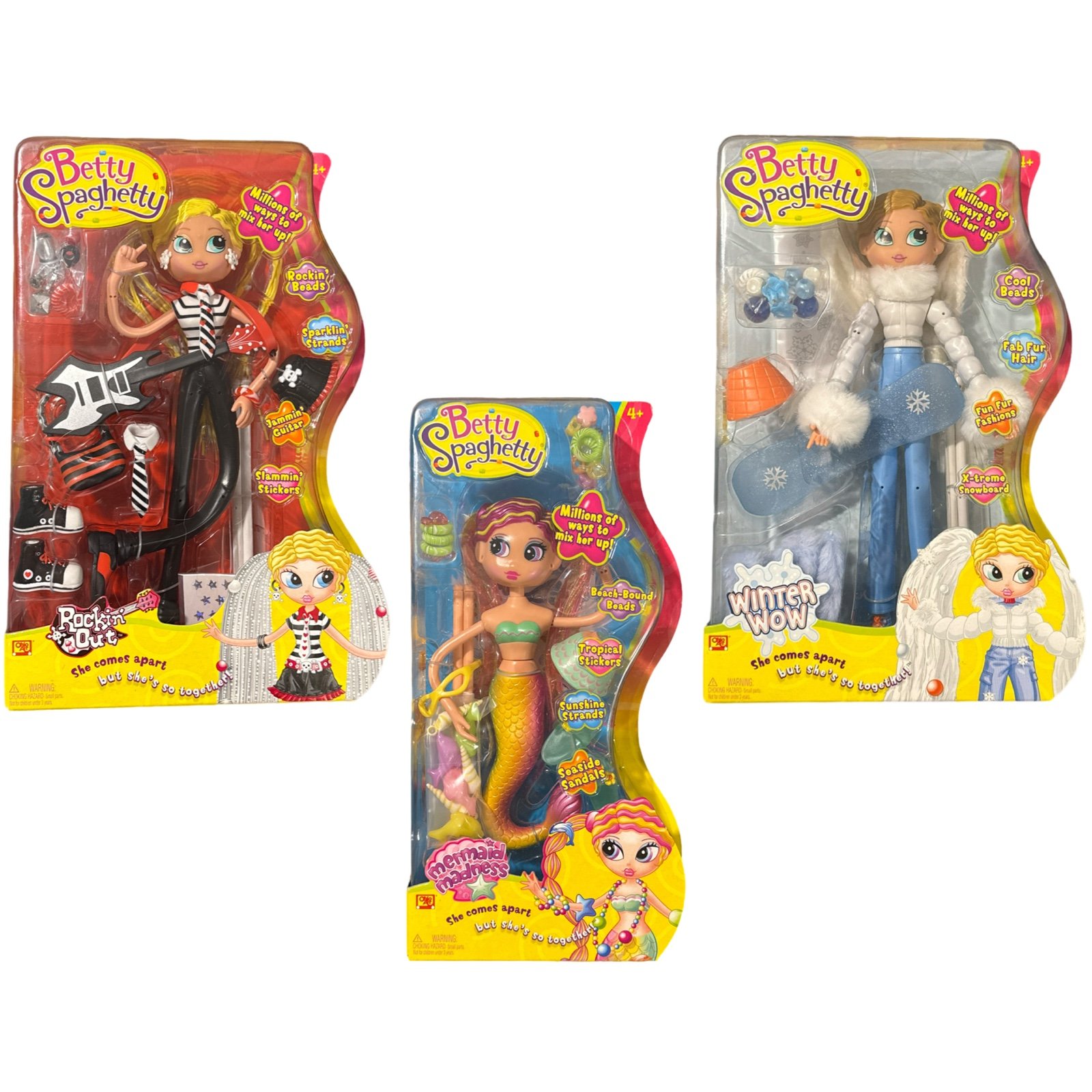 Betty Spaghetty Lot - 3 Sets NIB