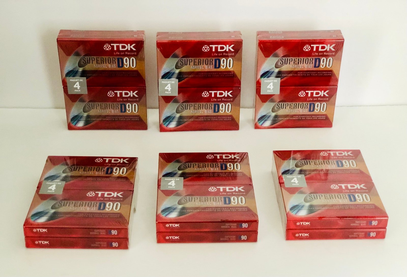 NEW TDK Superior Audio Cassette Tapes D90 Minutes Normal Bias Cassette Tapes