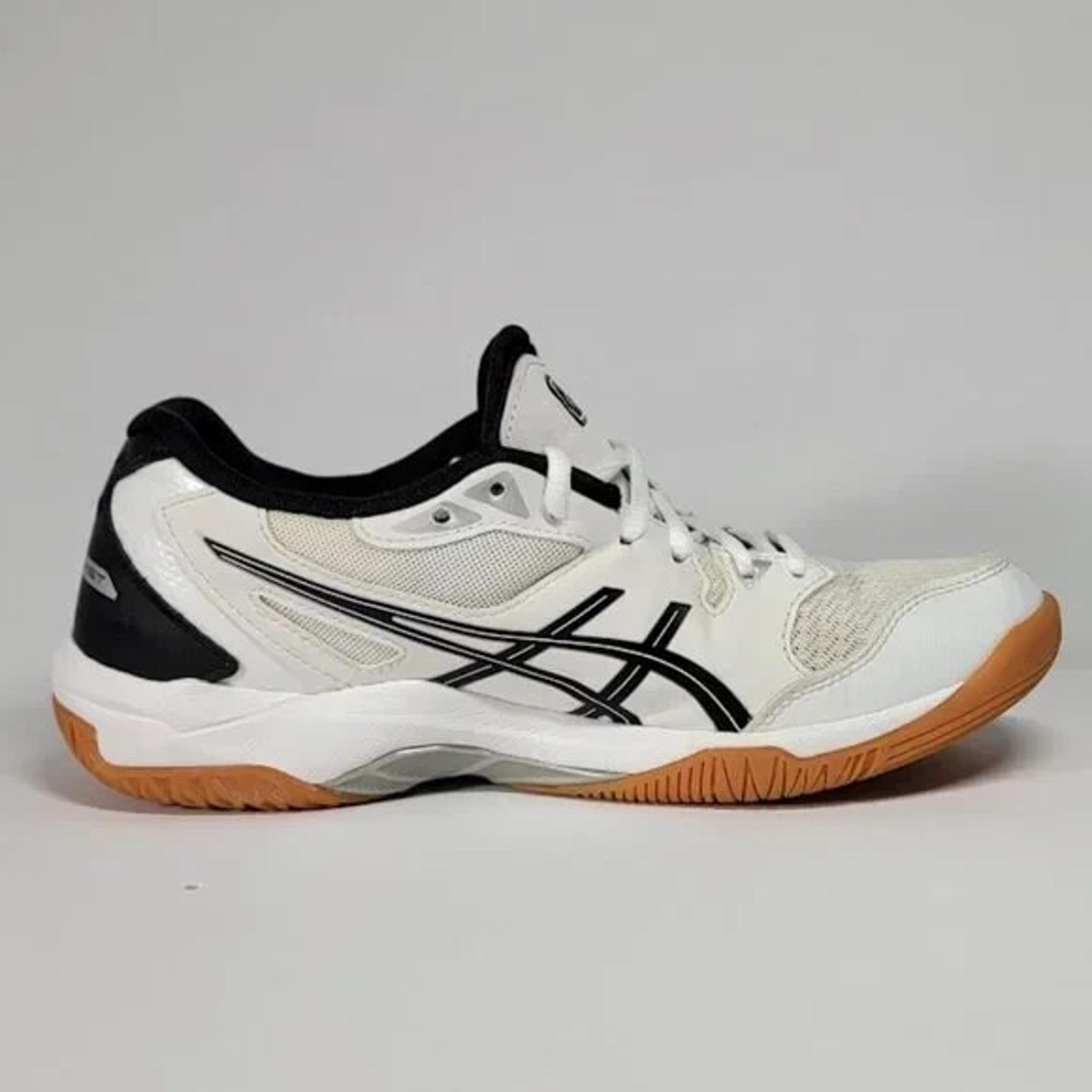 ASICS Gel-Rocket 10 Women’s Size 8 White Black Gum Indoor Volleyball Court Sho