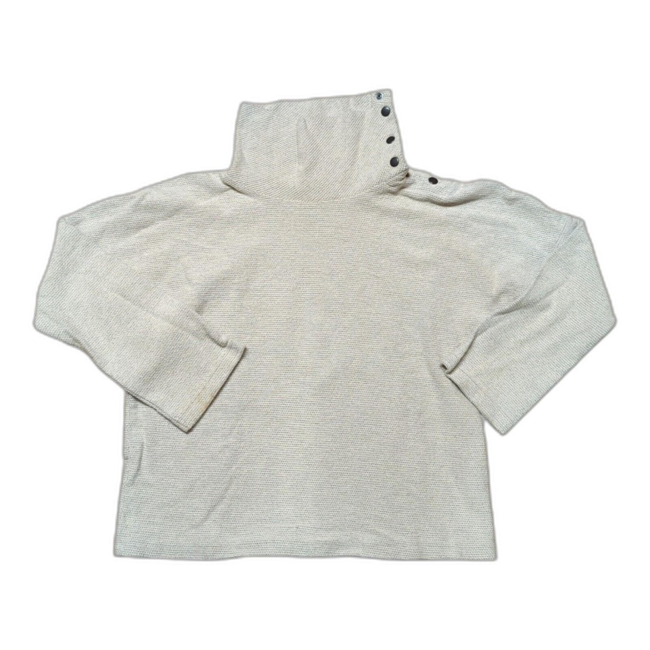 Zara Trafaluc Sweater Sweatshirt Womens Small Long Sleeve Knit Button Neck