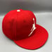 Air Jordan Hat Men 7 3/8 Red White Embroidered Logo 59Fifty New Era Fitted Cap
