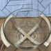 Vintage Dolphin Mid Century Modern Glass Salad Bowl With Teak Wood Stand