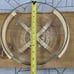 Vintage Dolphin Mid Century Modern Glass Salad Bowl With Teak Wood Stand
