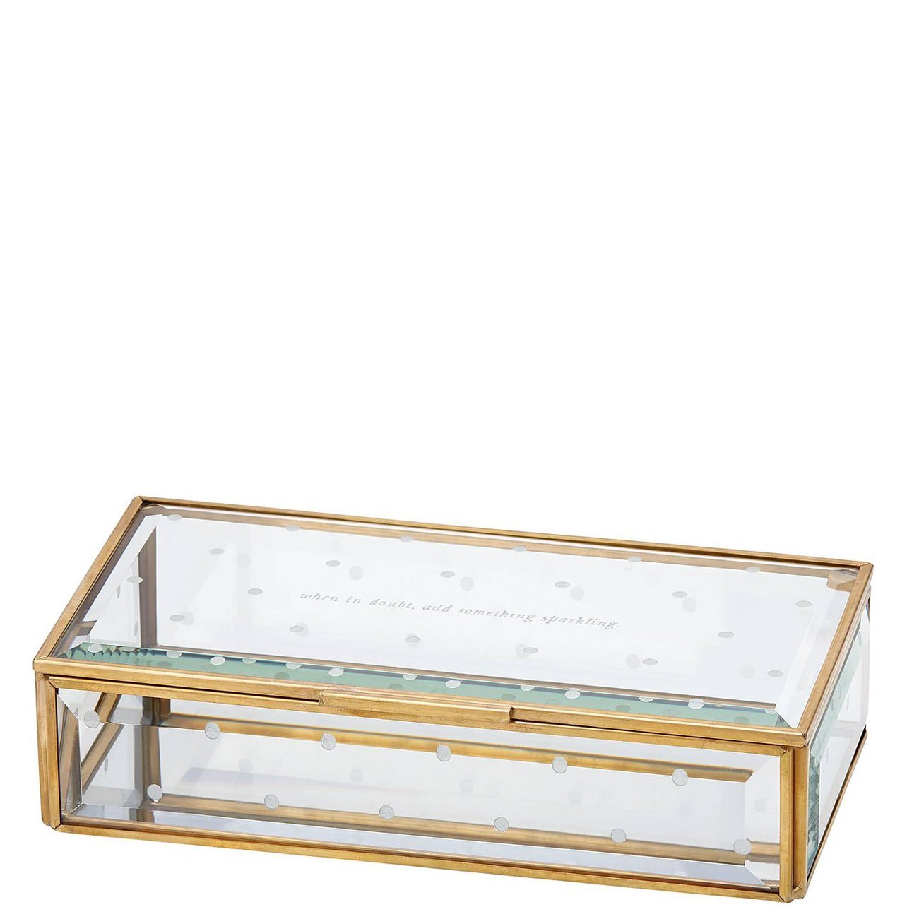 Kate spade glass jelwelry box