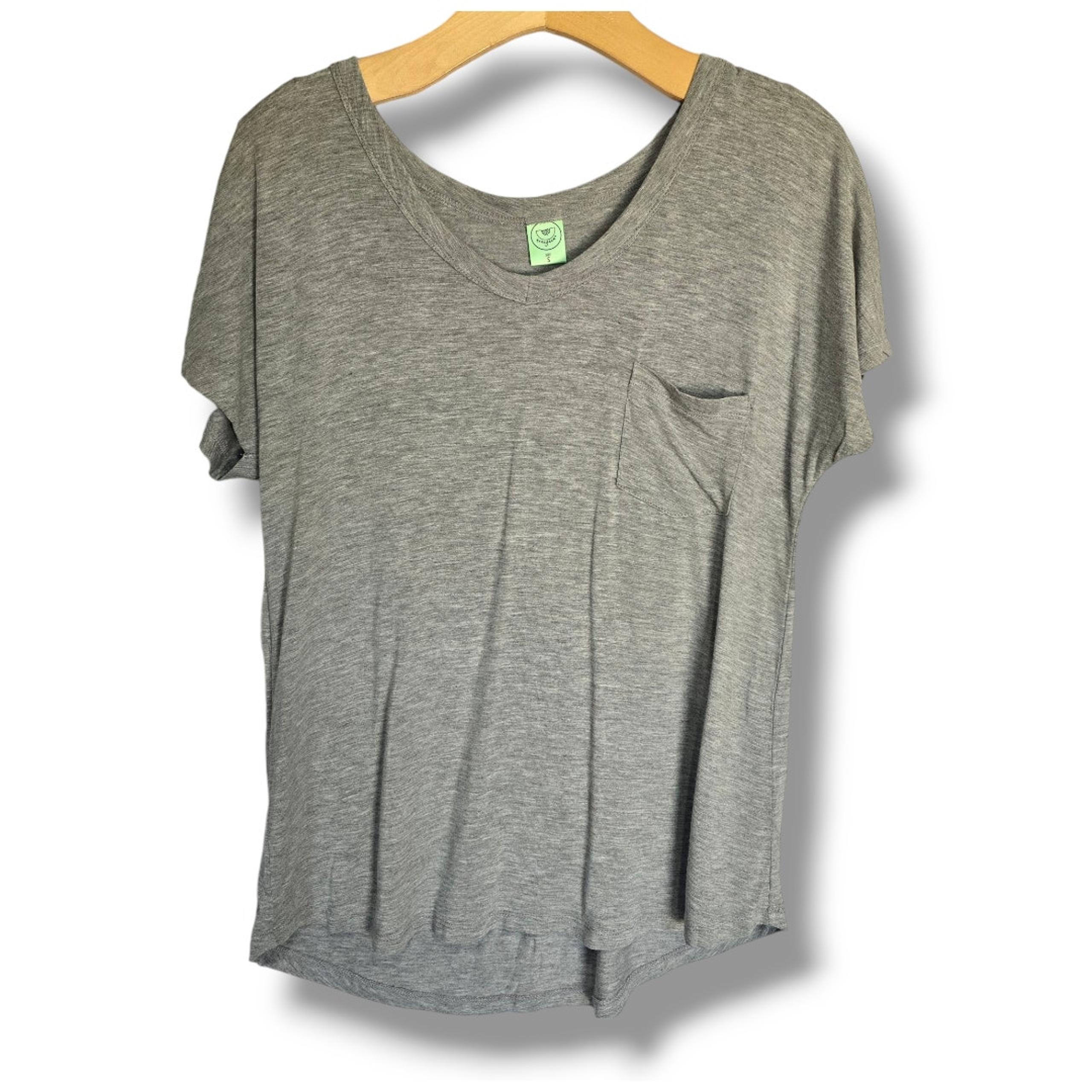 Honeydew women's gray short sleeves stretch shirt - small - Honeydew USA