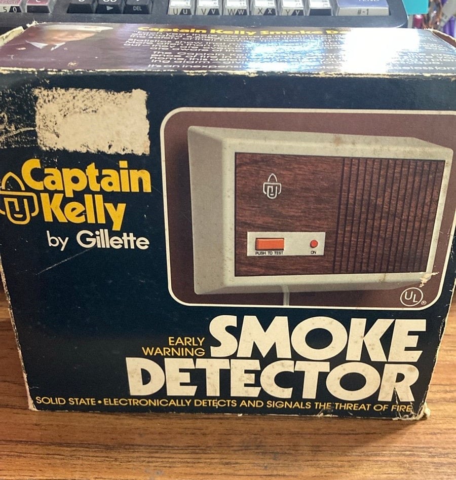 Vintage Captain Kelly smoke detector