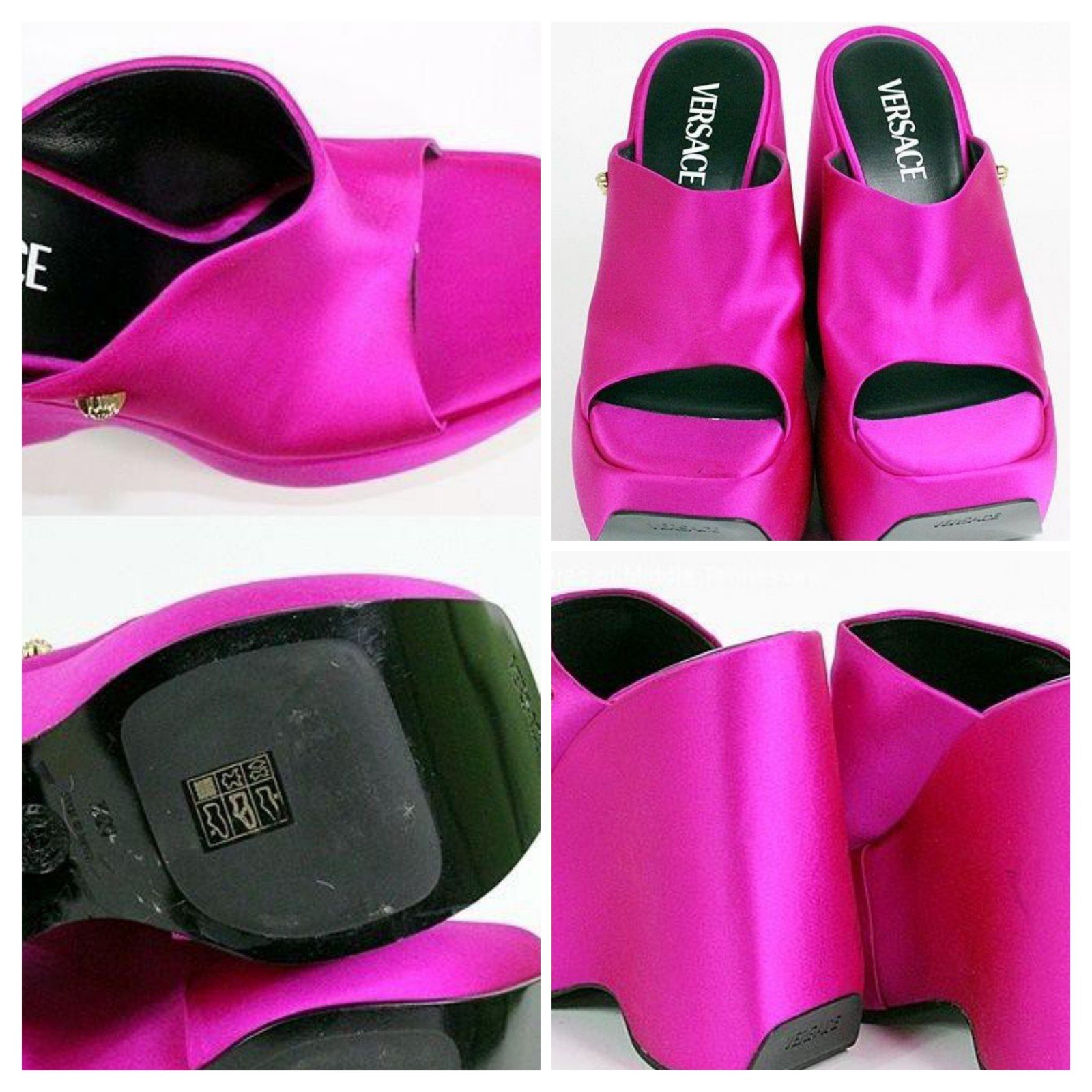 Ladies designer pink heels Versace