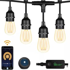 15 LED Lights Smart String Lights Waterproof Outdoor 2.4GHz Wi-Fi Controlled