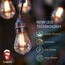 15 LED Lights Smart String Lights Waterproof Outdoor 2.4GHz Wi-Fi Controlled