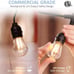 15 LED Lights Smart String Lights Waterproof Outdoor 2.4GHz Wi-Fi Controlled