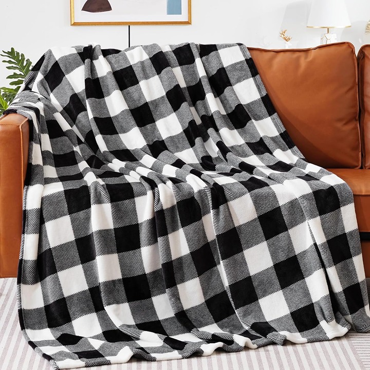 Throw Blankets, Buffalo Plaid Throw Blanket for Couch Sofa Bed