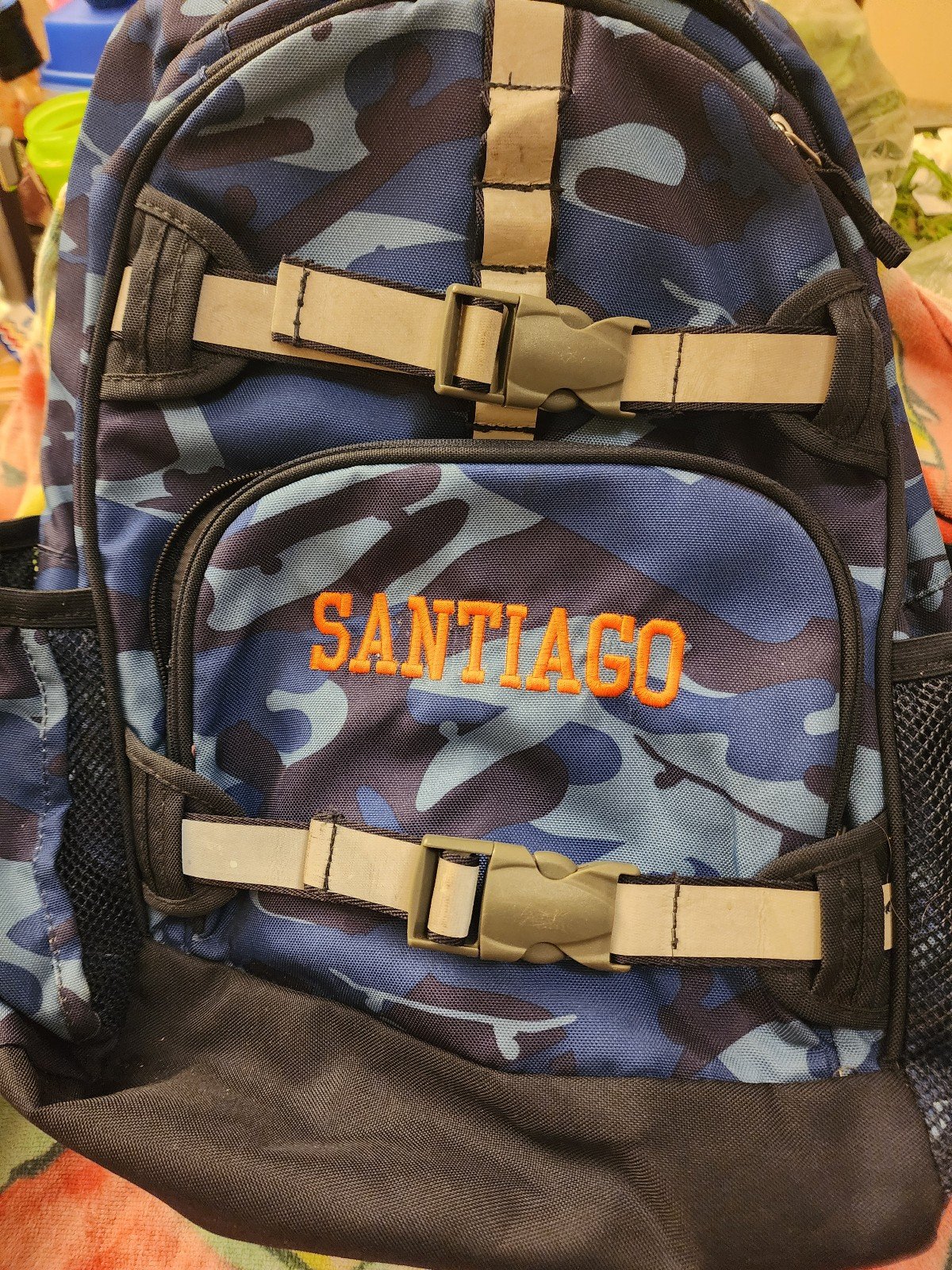 Pottery barn camo backpack