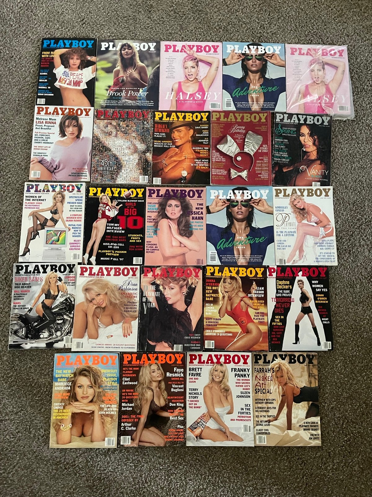 Playboy Magazine 25 Lot