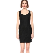 LBD Karl Lagerfeld Sweetheart Neckline Lace Sheath Size 4