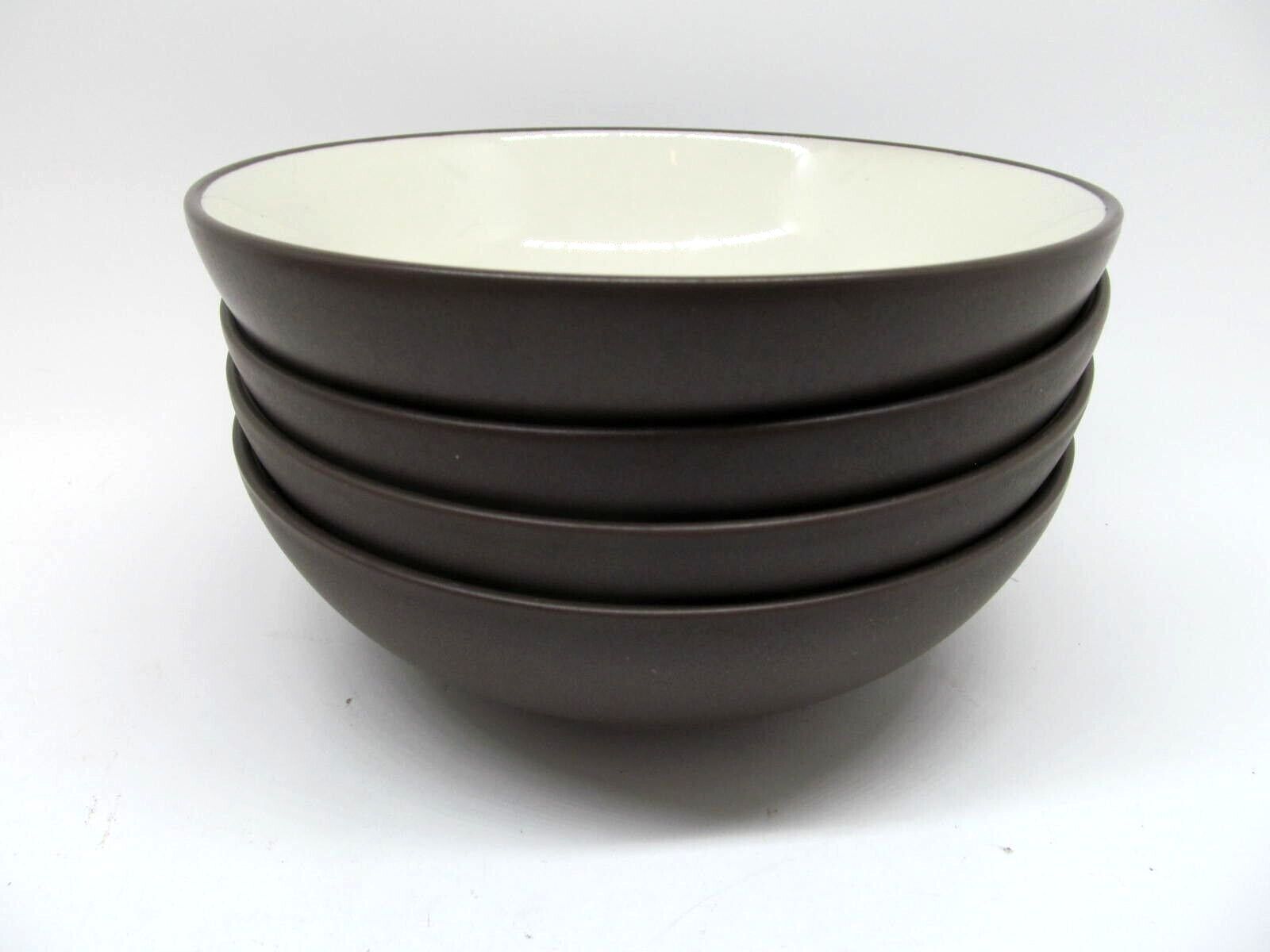 Noritake Colorwave Chocolate Brown Cereal Bowls Bundle of 4 (8046Y)