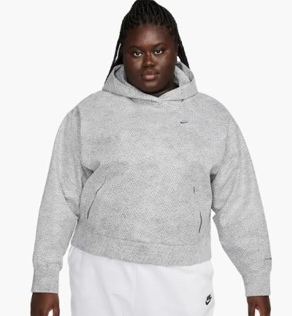 Nike Women's Tech Pack Therma-Fit ADV Grey Pullover Hoodie Size 1X DV4875-084