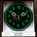 Black Cat Lounge Living Room Glow In The Dark Wall Clock New!