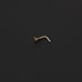 Solid 14kt gold nose piercing with gold heart 20g New