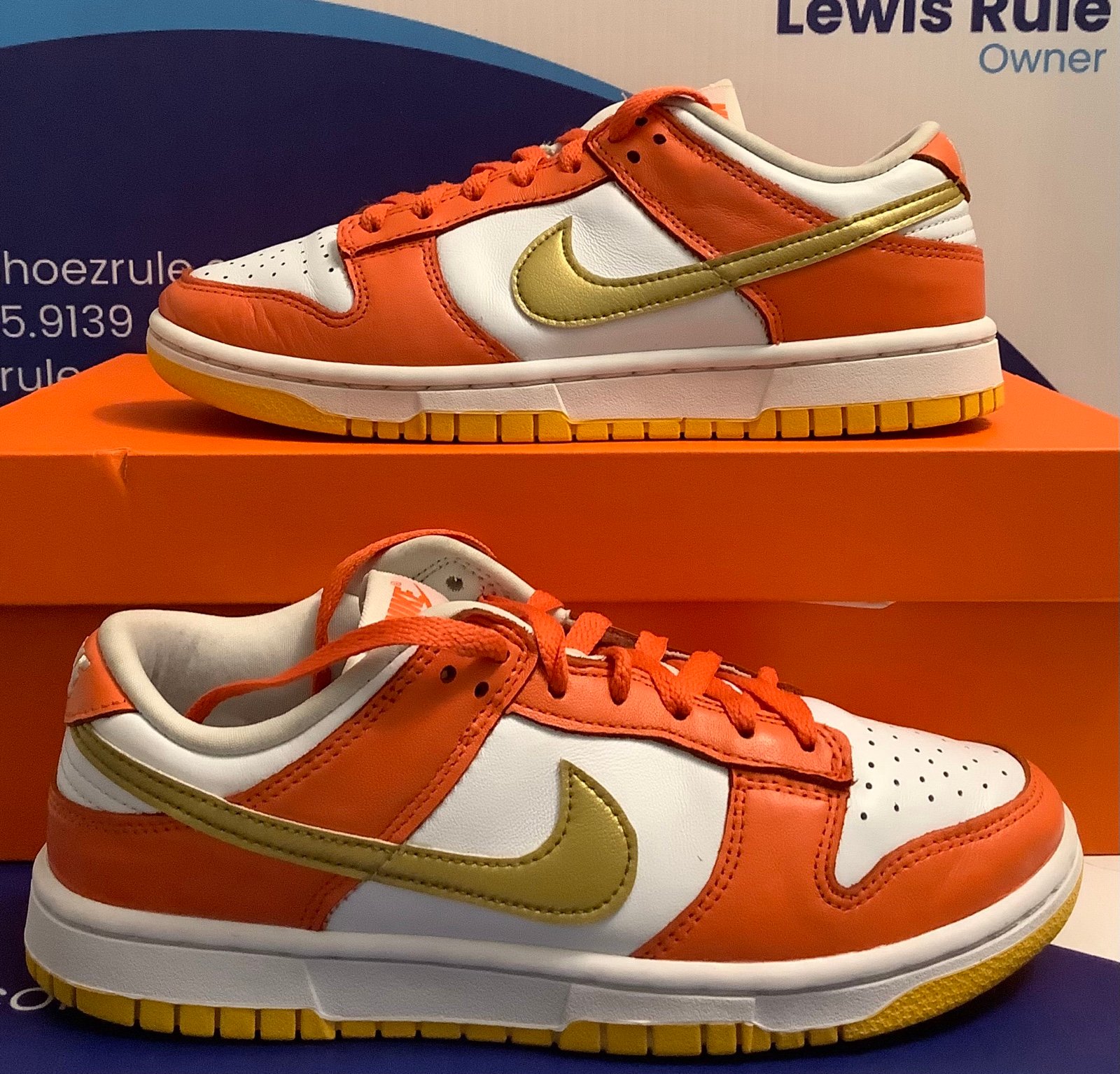 Nike Dunk Low Orange University Gold Women’s Size 7