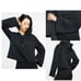 Nike Boutique Hoodie Womens Medium Black Fringe Training Cropped BV4518 010
