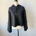 Nike Boutique Hoodie Womens Medium Black Fringe Training Cropped BV4518 010