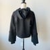 Nike Boutique Hoodie Womens Medium Black Fringe Training Cropped BV4518 010