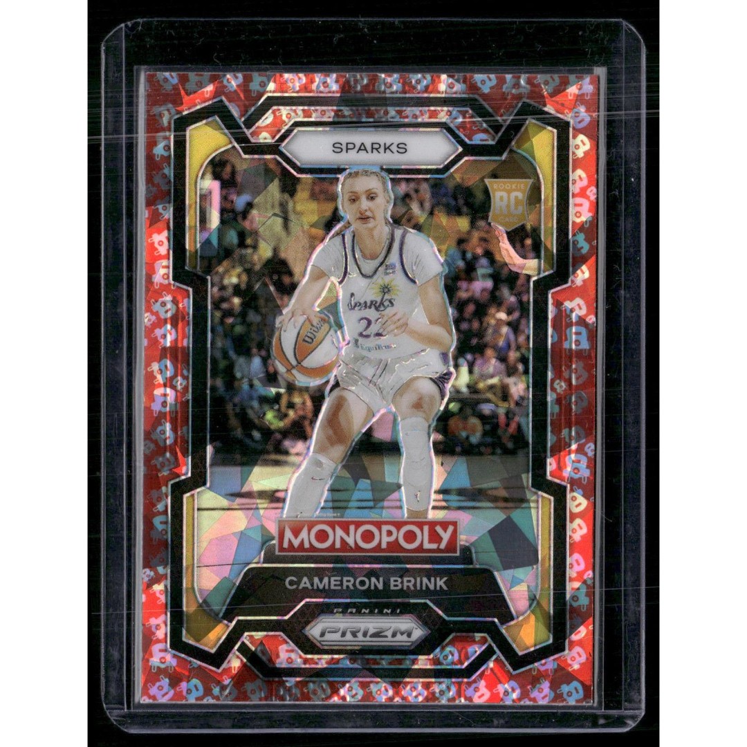 2024 Panini Prizm Monopoly WNBA #39 Cameron Brink Free Parking Cracked Ice