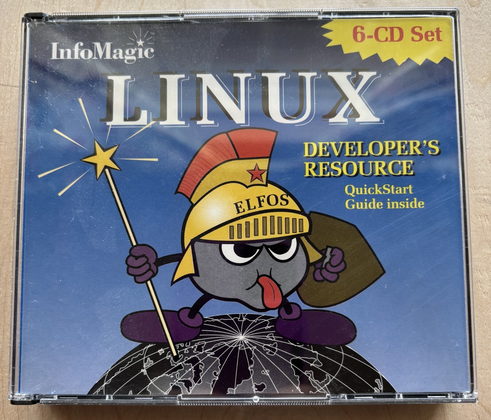 Linux Developer's Resource Infomagic Blue KNIGHT 6 CD Red Hat Slackware Kernel