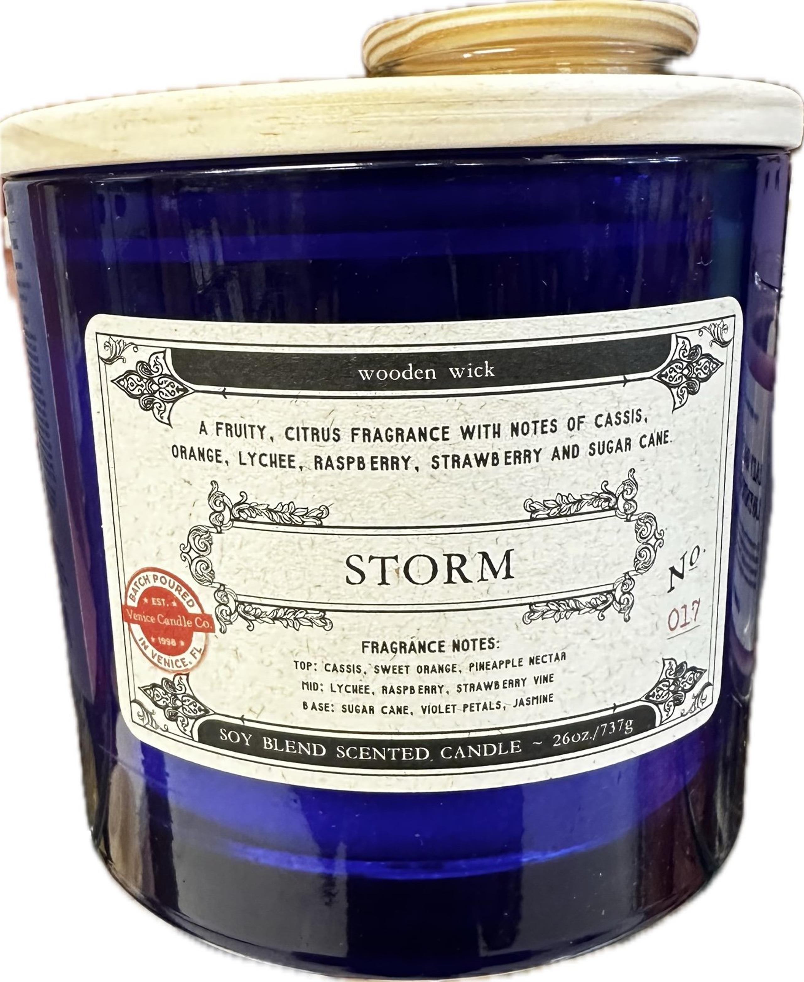 Storm 26 oz wood wick 110 hours Candles - SCENTSATIONAL