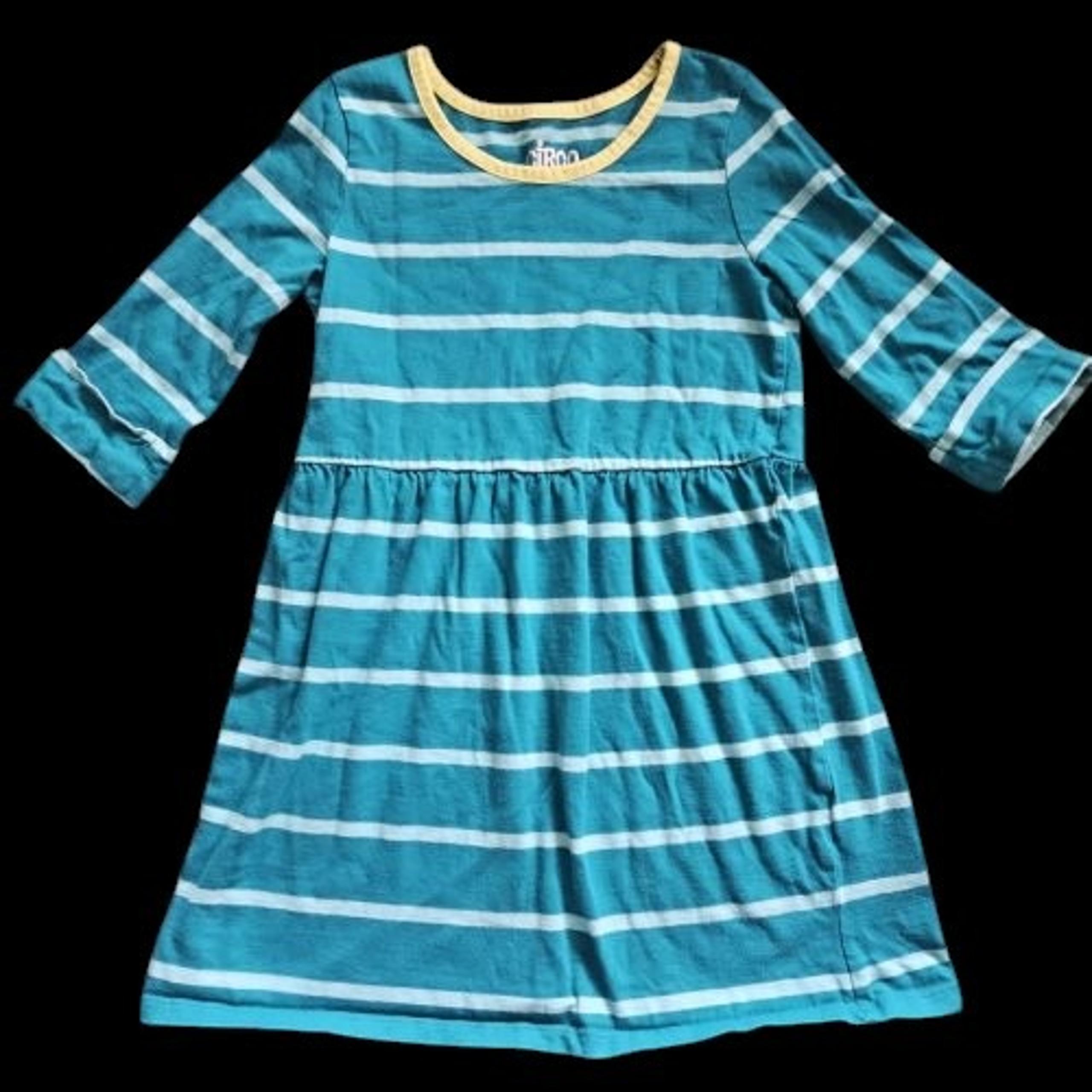 * CIRCO Blue Striped Tee Shirt Dress Girls 6 6X