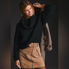 Anthropologie Pilcro Turtleneck Black Sweater