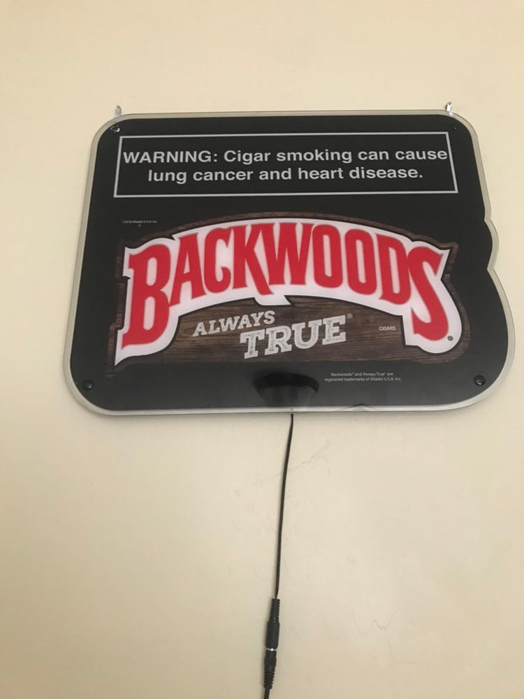 Backwoods LED sign