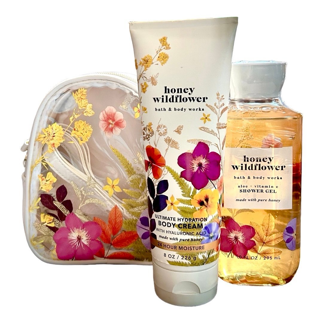 BBW HONEY WILDFLOWER BODY CARE & CROSSBODY BAG ♥️PLEASE READ COMMENTS
