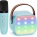 YLL Mini Karaoke Machine for Kids, Portable Bluetooth Speaker with Wireless Micr