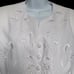 Studio I White Blazer with Embroidered Details, Covered Buttons Size 10