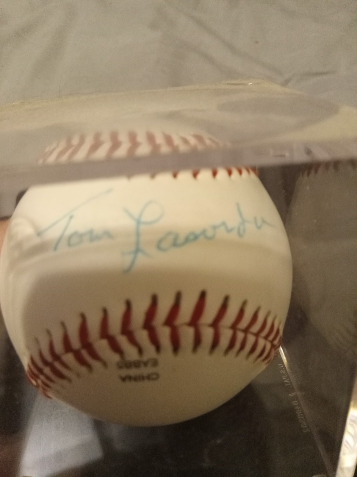 Tommy Lasorda signed baseball