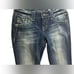 Miss Me Dark Wash Denim Cropped Jeans Embellished Size 25 inseam 23