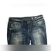 Miss Me Dark Wash Denim Cropped Jeans Embellished Size 25 inseam 23