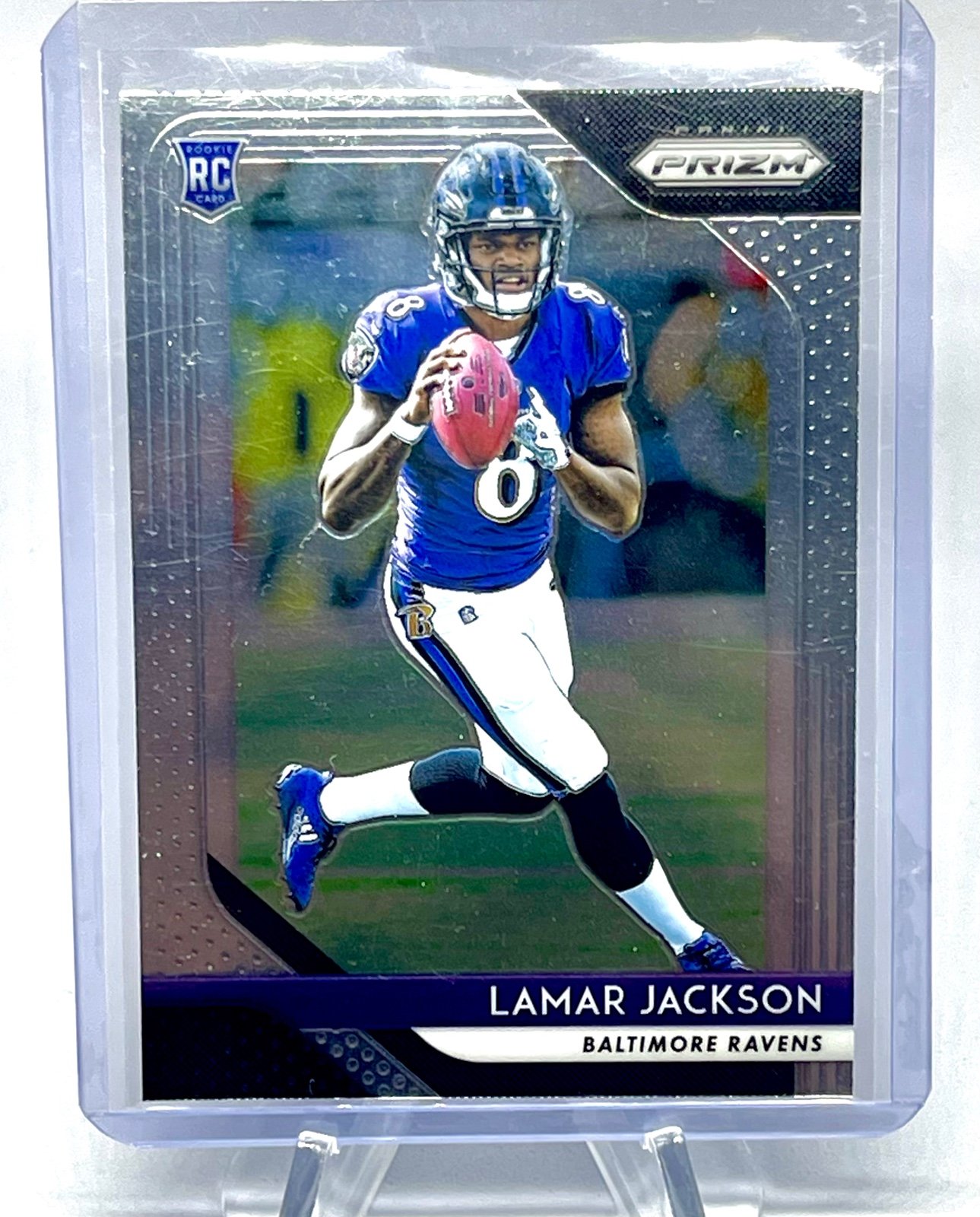 2018 Panini Prizm LAMAR JACKSON #212 RC Rookie Baltimore Ravens