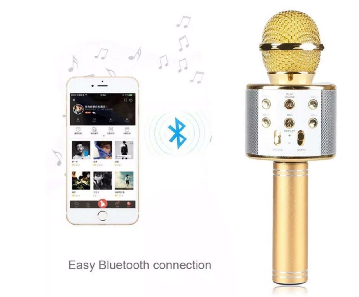 USB wireless microphone bluetooth - detail