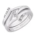 2 Piece Wedding Ring Set Size 7