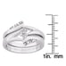 2 Piece Wedding Ring Set Size 7