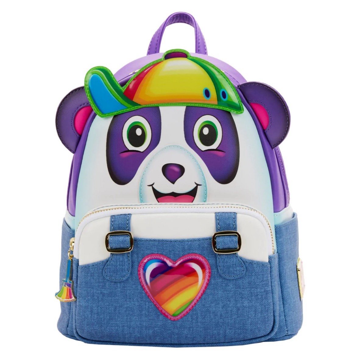Loungefly Mini Backpack LISA FRANK PANDA PAINTER Rainbow Cosplay NWT