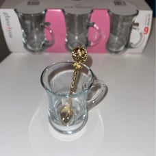 6 Pack of Turkish Tea cups